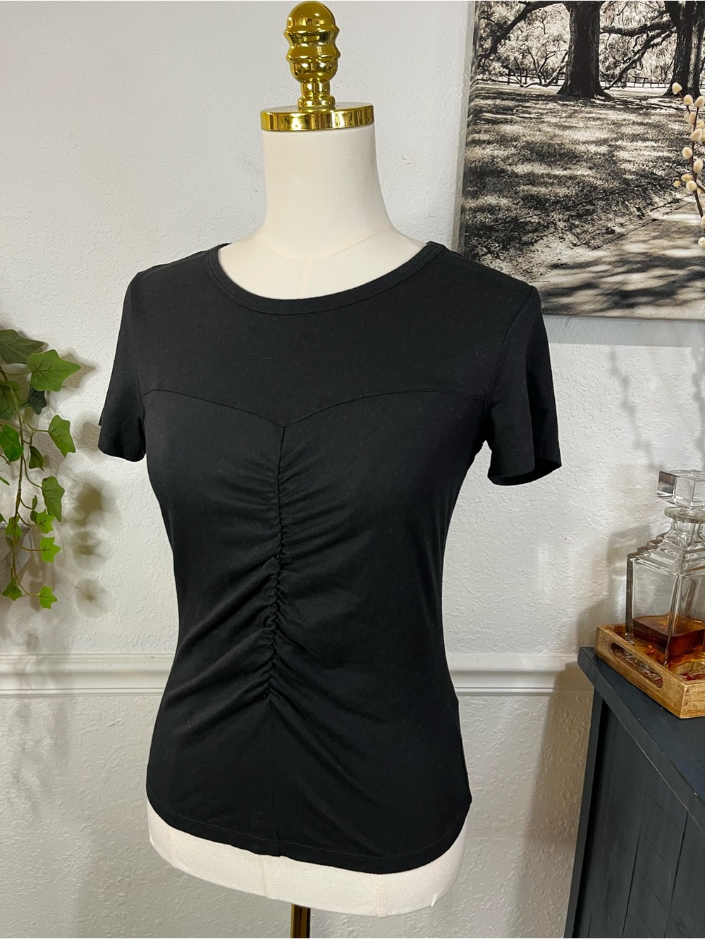 Nation LTD Alina Ruched T-Shirt Small